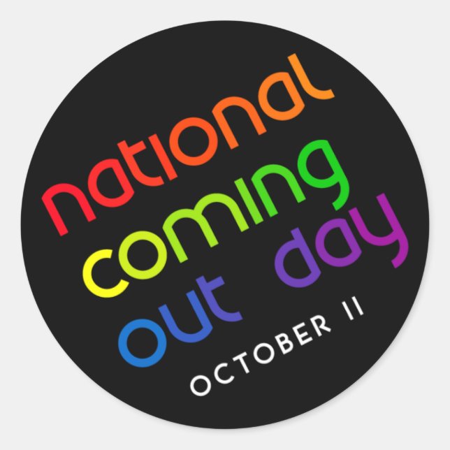 Redonda Pegatina de la Ronda de Crecimiento de NCOD (Anverso)