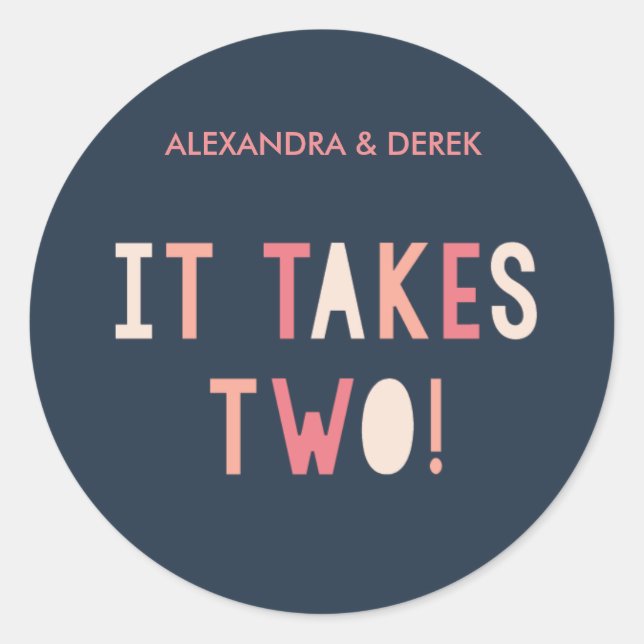 Redonda Pegatina de la ronda de esfuerzo conjunto // Armad (Anverso)