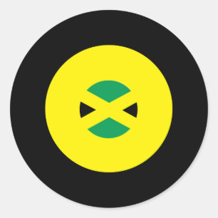 Redonda Pegatina de la Ronda de Mod de Jamaica