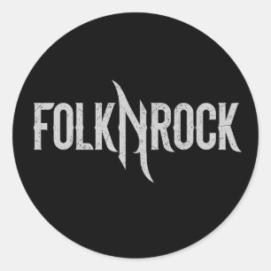 Redonda Pegatina de la ronda de rock folk N