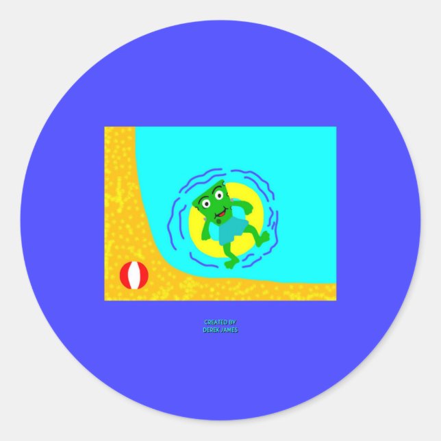 Redonda Pegatina de la Ronda de Verano Franken-Cheese (Anverso)