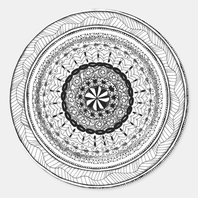 Redonda Pegatina de la Ronda de Zendala "Meer" (Anverso)