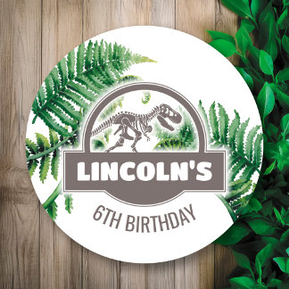 Redonda Pegatina de la Ronda Jurásica de la Fiesta del Cum