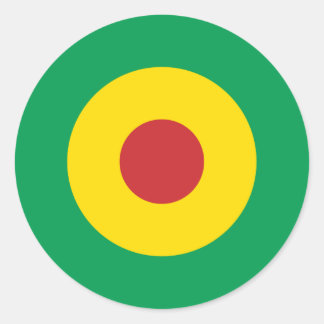 Redonda Pegatina de la Ronda Mod Africana