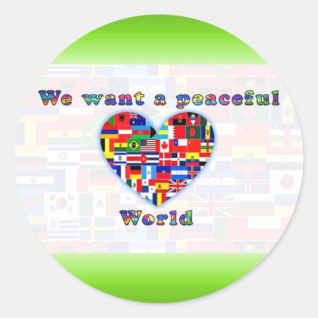 Redonda PEGATINA de la Ronda MUNDIAL PACÍFICA (Anverso)