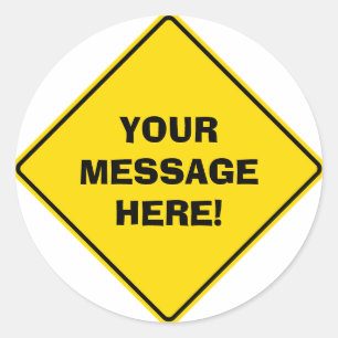 Redonda Pegatina de la señal de tráfico