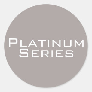Redonda Pegatina de la serie del platino
