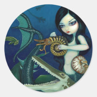 Pegatina de la "sirena cretácea"