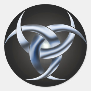 Redonda Pegatina de la Triple Diosa Lunar