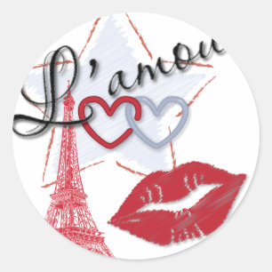 Redonda Pegatina de L'amour