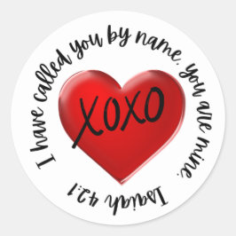 Redonda Pegatina de las Escrituras (Isaías 42:1)