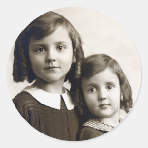 Redonda Pegatina de las hermanas de Swigert… circa