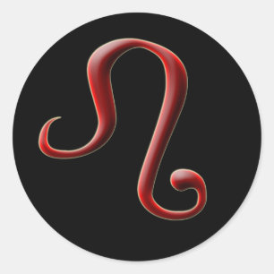 Redonda Pegatina de Leo #2