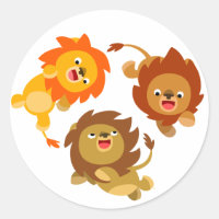 Pegatina de leones Personalizados sin peso