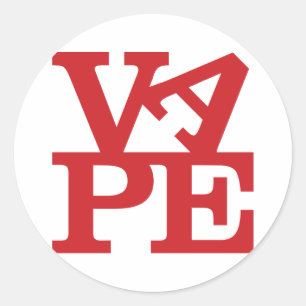 Redonda pegatina de letras de vídeo