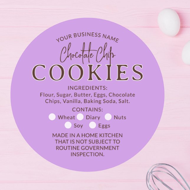 Redonda Pegatina de ley de artesanía de chocolate Lilac (Subido por el creador)