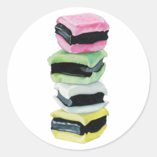 Redonda Pegatina de Licorice Allkind