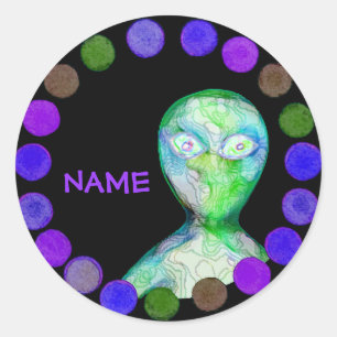 Redonda Pegatina de LiEn personalizado