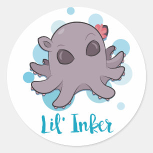 Redonda Pegatina de Lil Inker