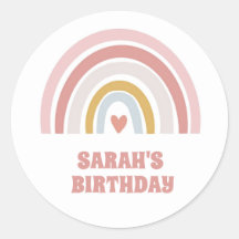 PEGATINA DE LLUVIA PASTEL PERSONALIZADO DE LÁMINA