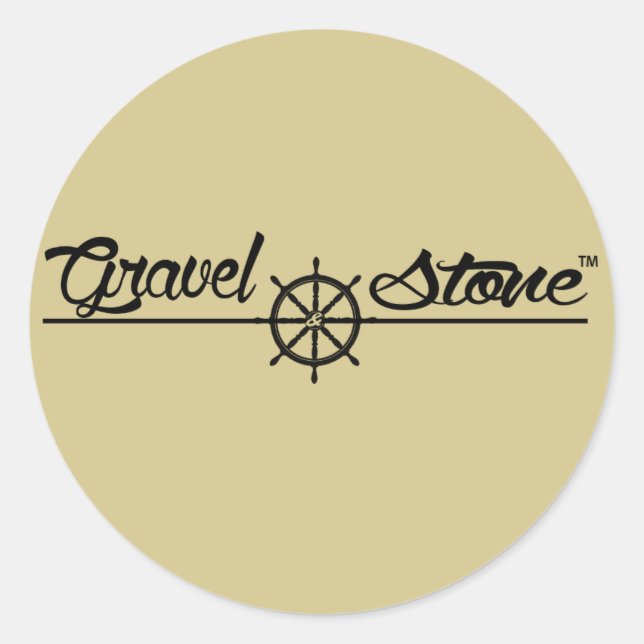 Redonda pegatina de logotipo (Anverso)