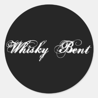 Redonda pegatina de logotipo básico