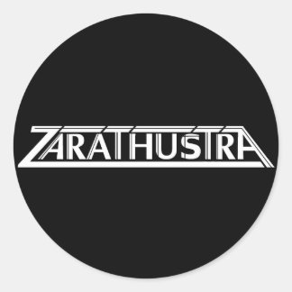 Redonda Pegatina de logotipo grande Zarathustra