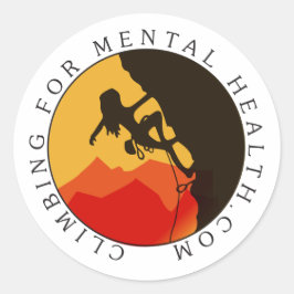 Redonda Pegatina de logotipo redondo, brillante