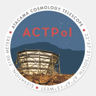 Redonda PEGATINA de logotipos ACTPol