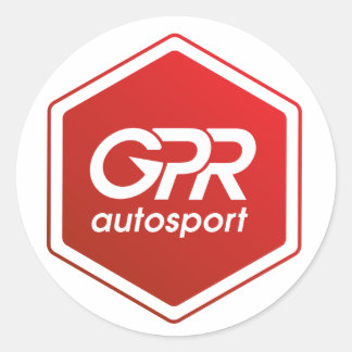 Redonda Pegatina de logotipos apilados