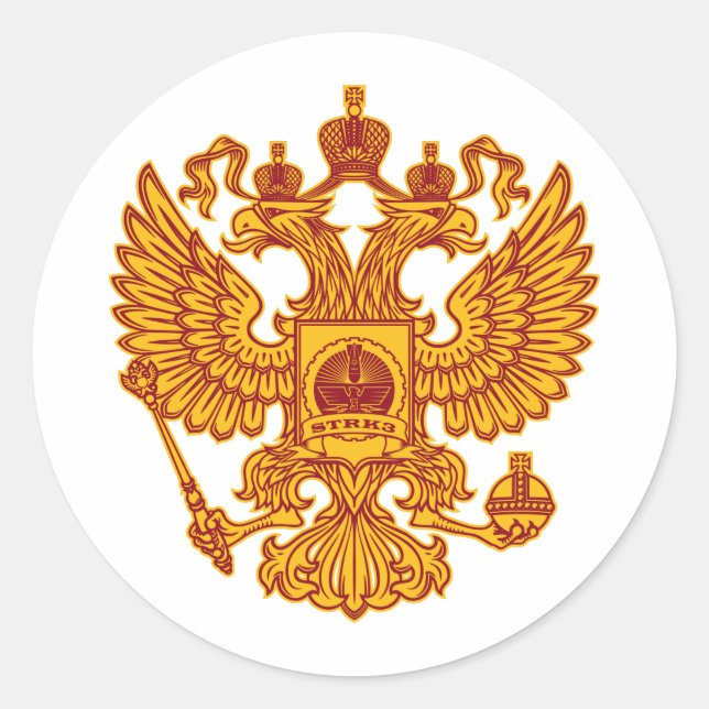 Redonda Pegatina de logotipos Escudo Strk3 (Anverso)