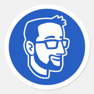 Redonda Pegatina de logotipos redondos de BibleThinker