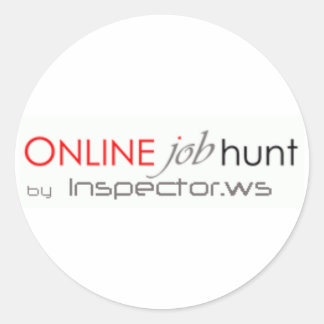 Redonda Pegatina de logotipos y trabajos