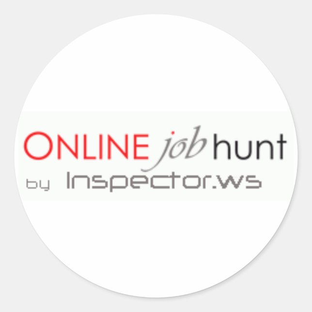 Redonda Pegatina de logotipos y trabajos (Anverso)