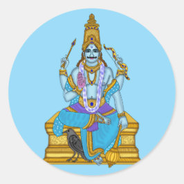 Redonda Pegatina de Lord Shani Dev