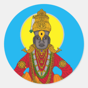 Redonda Pegatina de Lord Vitthal