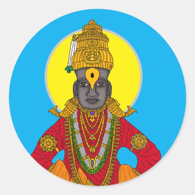 Redonda Pegatina de Lord Vitthal (Anverso)