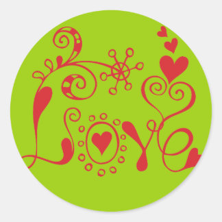 Redonda Pegatina de Love Reward