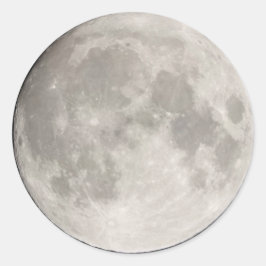 Redonda Pegatina de luna grande