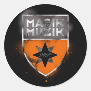Redonda Pegatina de Magik Muzik