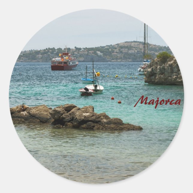 Redonda Pegatina de Mallorca (Anverso)