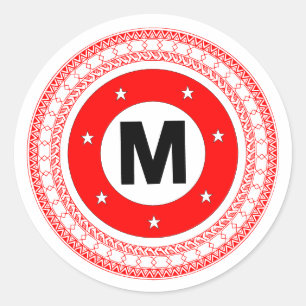 Redonda Pegatina de Manukai Tribal Meatball