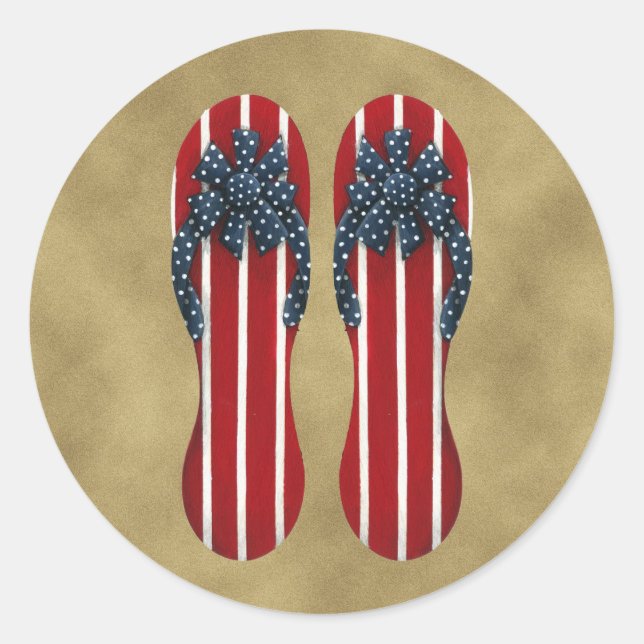 Redonda Pegatina de marca de flops de volteo (Anverso)