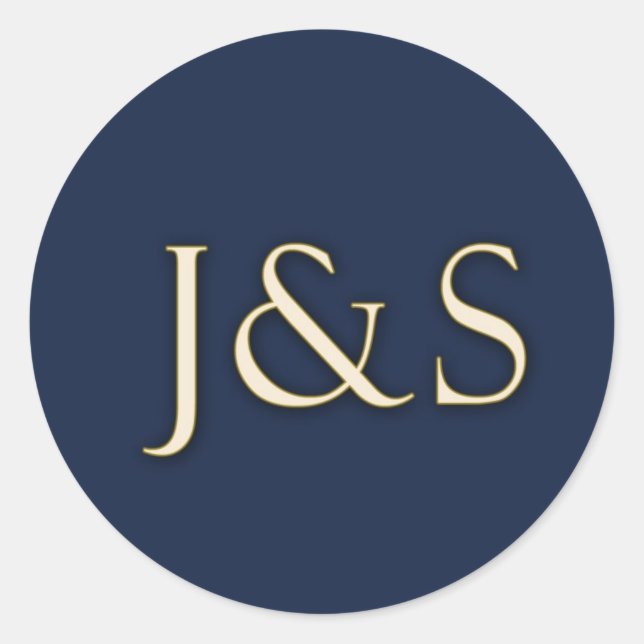 Redonda pegatina de marina personalizado (Anverso)