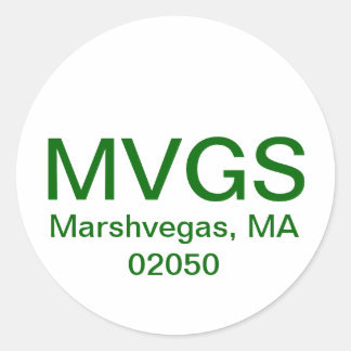 Redonda Pegatina de MarshVegas
