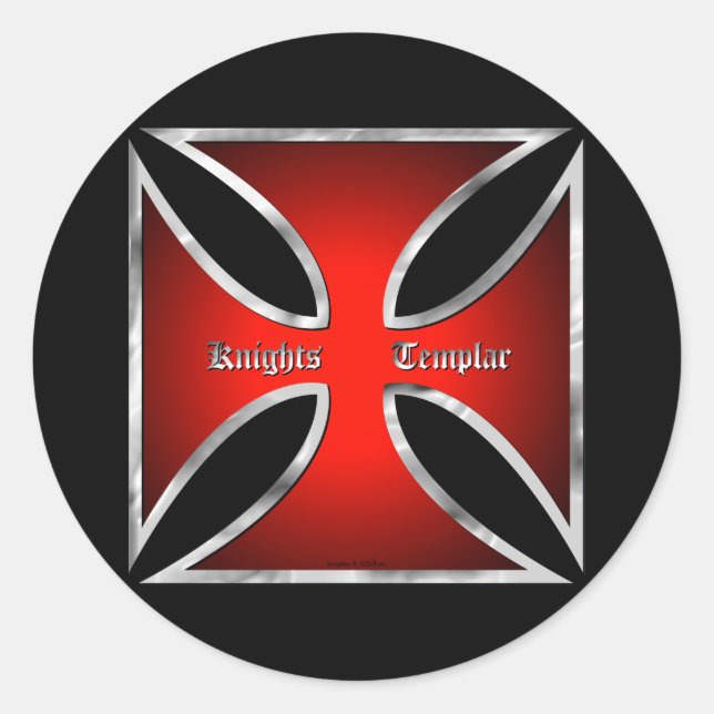 Redonda Pegatina de McKimTemplarPattee (Anverso)