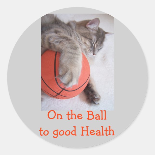 Redonda pegatina de médicas (Anverso)