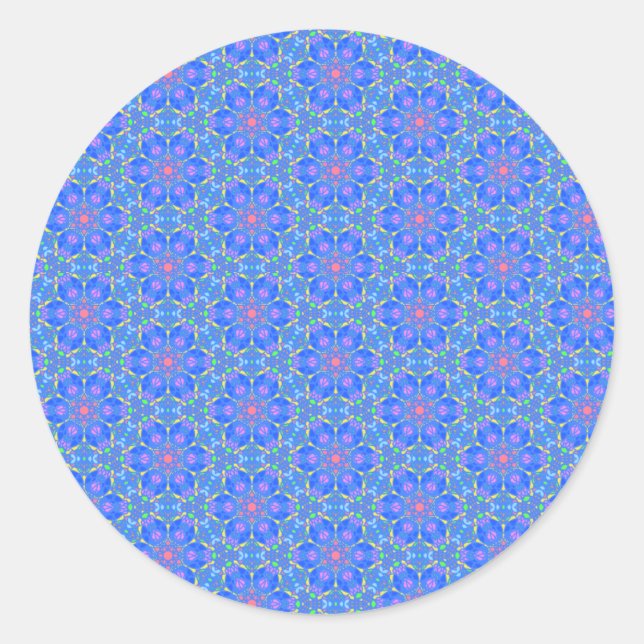 Redonda Pegatina de meditación de la glándula pineal abier (Anverso)