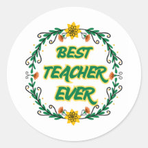 Pegatina de Mejor Profesor de Todos los Tiempos |