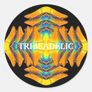 Redonda Pegatina de Mercancías de Tribeadelfia